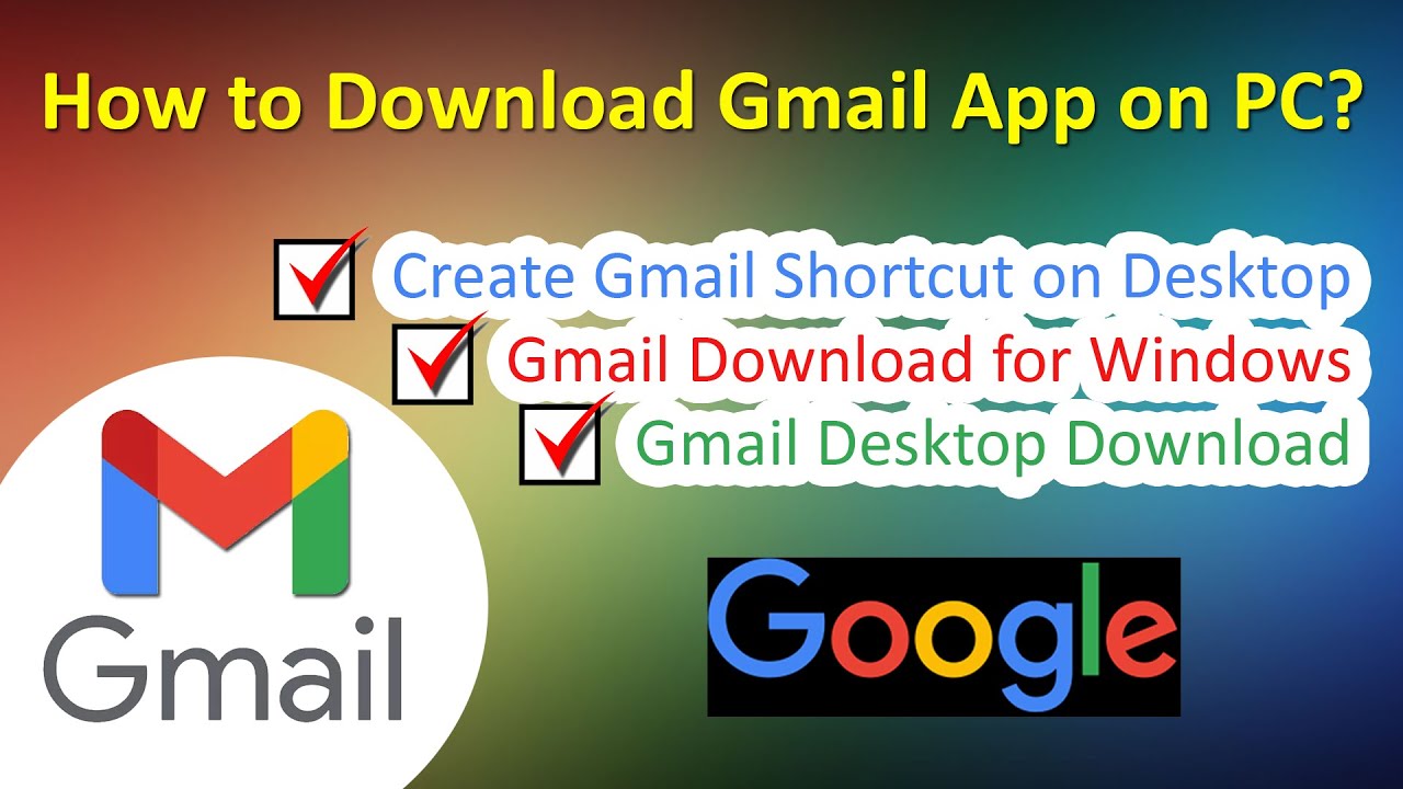 How To Download Gmail App On Pc | Gmail Desktop | Gmail App Download | Gmail  Shortcut | Adinaf Orbit - Youtube