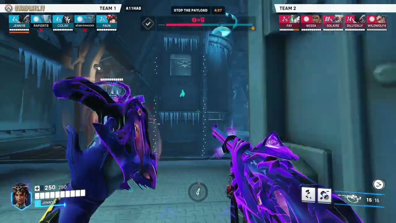 ana nading the whole lobby on multiple occasions by JENNYB — Overwatch 2 Replay A11HA8