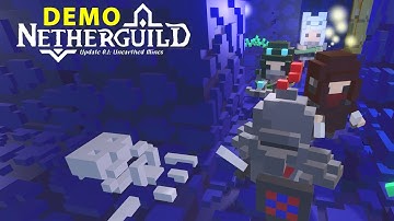 Turn-based roguelite dungeon crawler in Minecraft style | Netherguild demo gameplay
