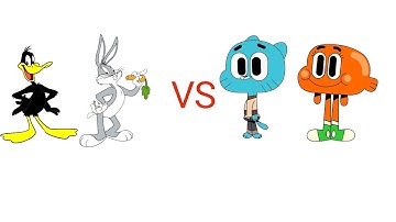 mugen bugs bunny & daffy duck vs gumball & darwin