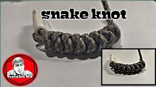 Putting a snake knot on my flash drive