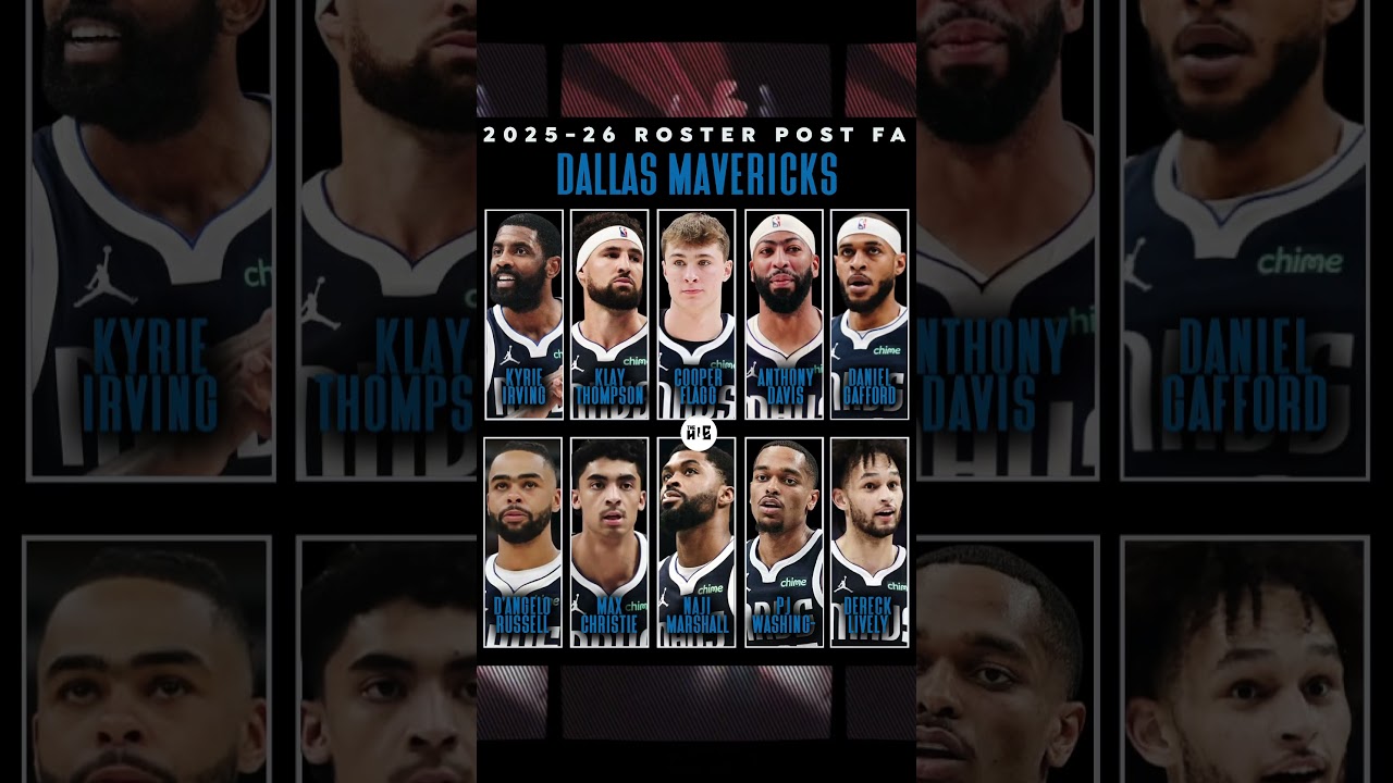 DALLAS MAVERICKS 2025-26 ROSTER POST COOPER FLAGG & SIGNING OF D’ANGELO RUSSELL 😱
