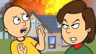 Caillou Explodes The House