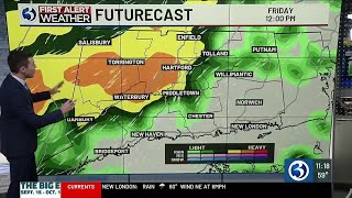 FORECAST: A First Alert for periods of heavy rain, potential flooding tomorrow!