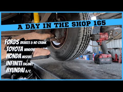 A DAY IN THE AUTO REPAIR SHOP 165, HONDA, TOYOTA, FORD, INFINITI AND MORE…