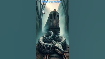 The mysterious train journey with snake 🐍 #train #snake