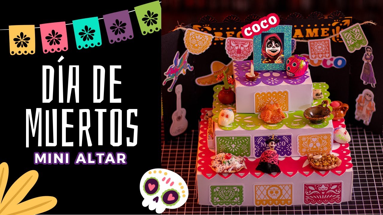 Mini altar de muertos / Kit ofrenda Día de muertos + STICKERS COCO?? -  YouTube