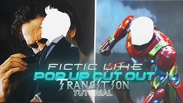 FicTic Like  Pop Up Cutout Transition Tutorial | Alight Motion (+preset) @fictic_editz 