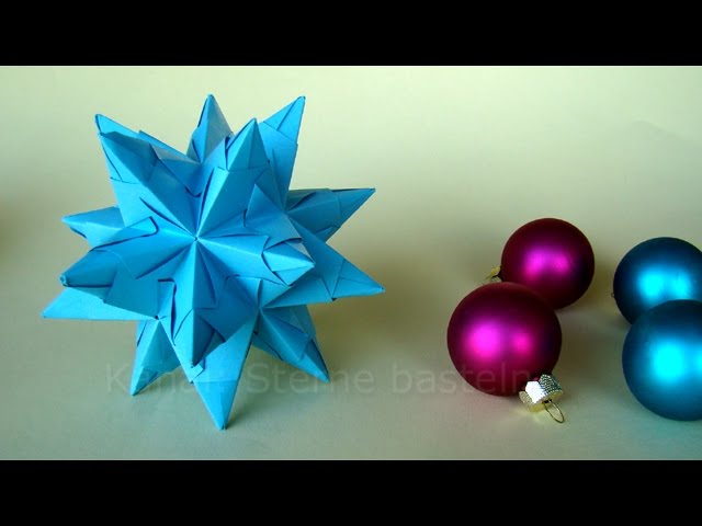 Bascetta Stern Faltanleitung: Stern basteln - Weihnachtssterne -  Weihnachtsbasteln - YouTube