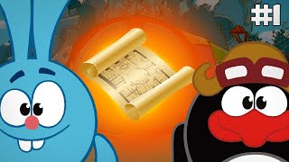 картинка: Играю в игру Смешарики сокровища 1 часть