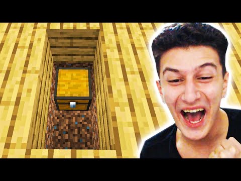 EVİMİN ALTINDA GİZLİ SANDIK BULDUM 😱 Minecraft 3