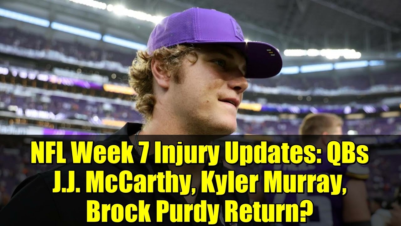 Новости о травмах на 7-й неделе НФЛ: вернутся ли квотербеки Джей Джей Маккарти, Кайлер Мюррей и Б...