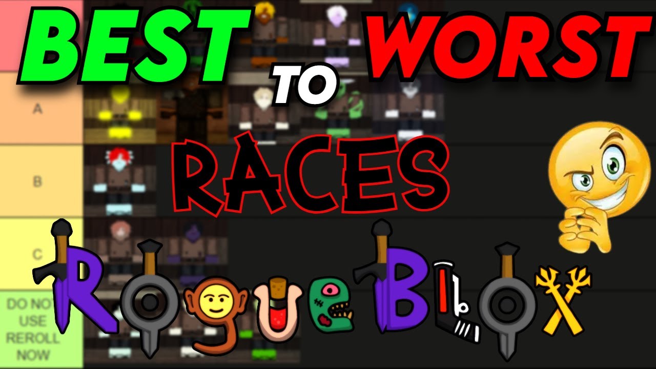 The BEST RogueBlox RACE Tier List... - YouTube