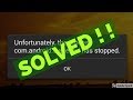 how to fix unfortunately the process com.android.systemui has stopped