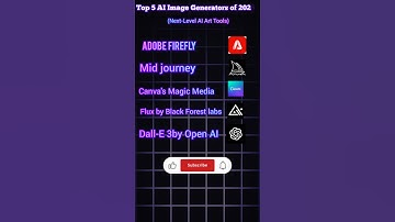 🔥 Top 5 AI Image Generators of 2025! (Next-Level AI Art Tools) 🎨✨