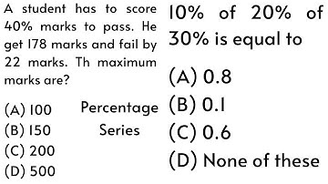 A student has to score 40% marks to pass. He get 178 marks and fail by 22 |PPSC |Math |Urdu/Hindi