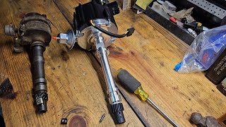 366 big block Chevy hei distributor swap.