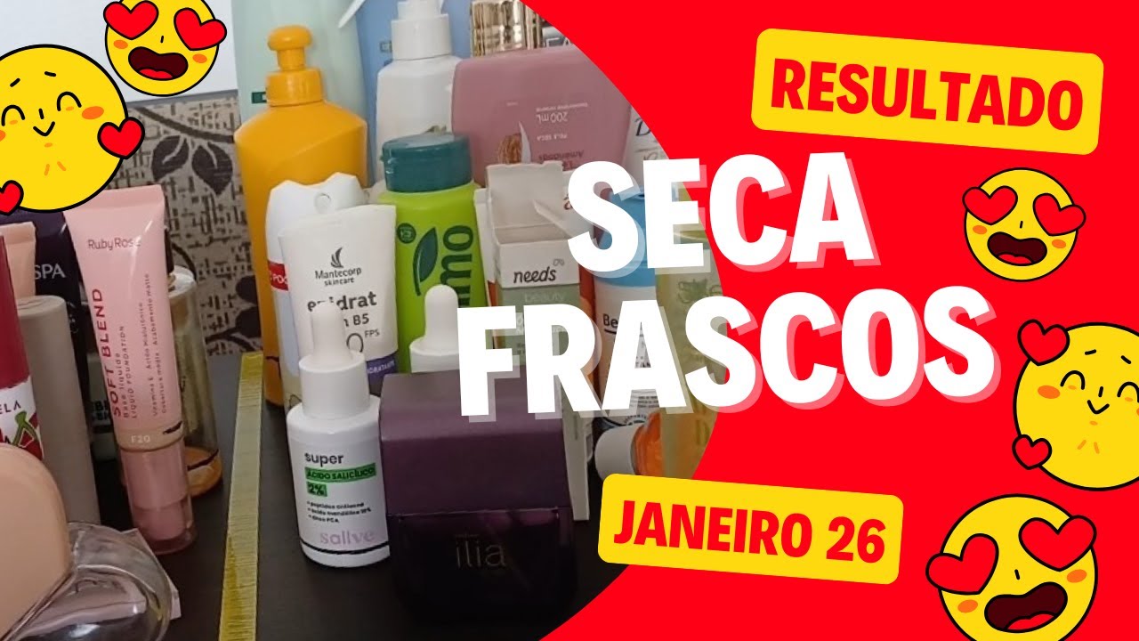 CHOQUEI! Resultado do Projeto Seca Frasco de Janeiro😱 Muitos Produtos Acabados!