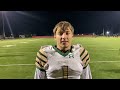 Watch Now: Case quarterback Brandon Nabbefeld discusses Case's 47-0 WIAA Playoff win over Milwaukee