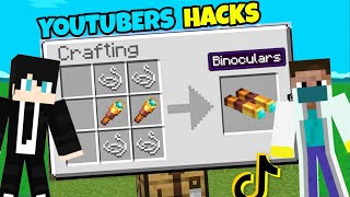 TOP 5 *YOUTUBERS* HACKS in Minecraft That Will Blow Your Mind