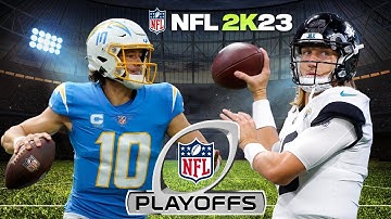 NFL 2k23 | Chargers at Jags | NFL 2k5 Resurrected | PCSX2 | 2022 2023 | Playoffs | CPU vs CPU | 4K