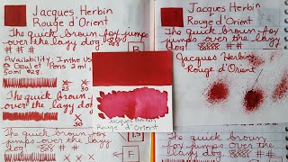 Jacques Herbin - Rouge d'Orient- Ink Profile 