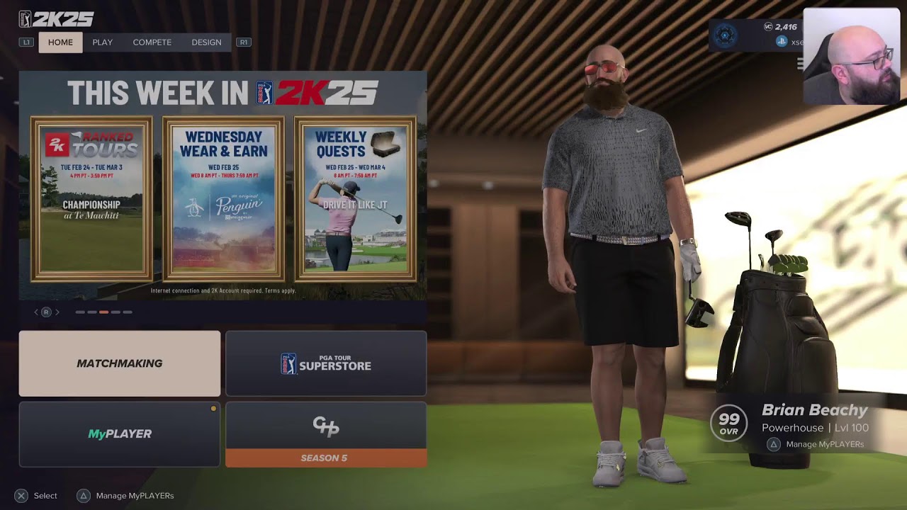 PGA TOUR 2K25 with Eddie #beachy #570 #pgatour2k25 #proam