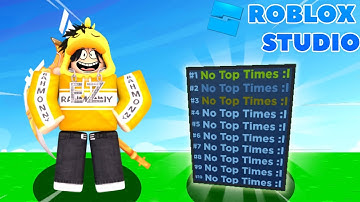 HOW TO MAKE TIME TRIAL GAME WITH AUTOMATIC LEADERBOARD [ROBLOX STUDIO]