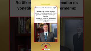 Bu Sözler Çok Tartışılacak Rakip Artık Ak Parti Değil