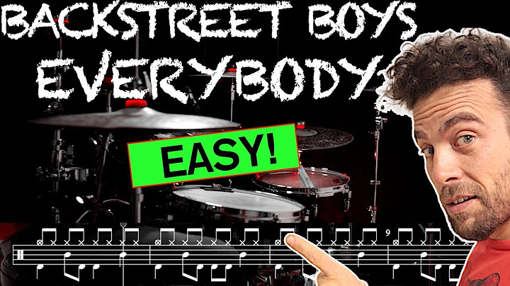 Backstreet Boys - Everybody - Drum Cover (with scrolling drum score)