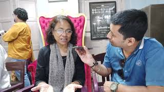 Actress Seema Biswas With Rj Animesh Live From The Press Meet Of The Movie Mon Potongo