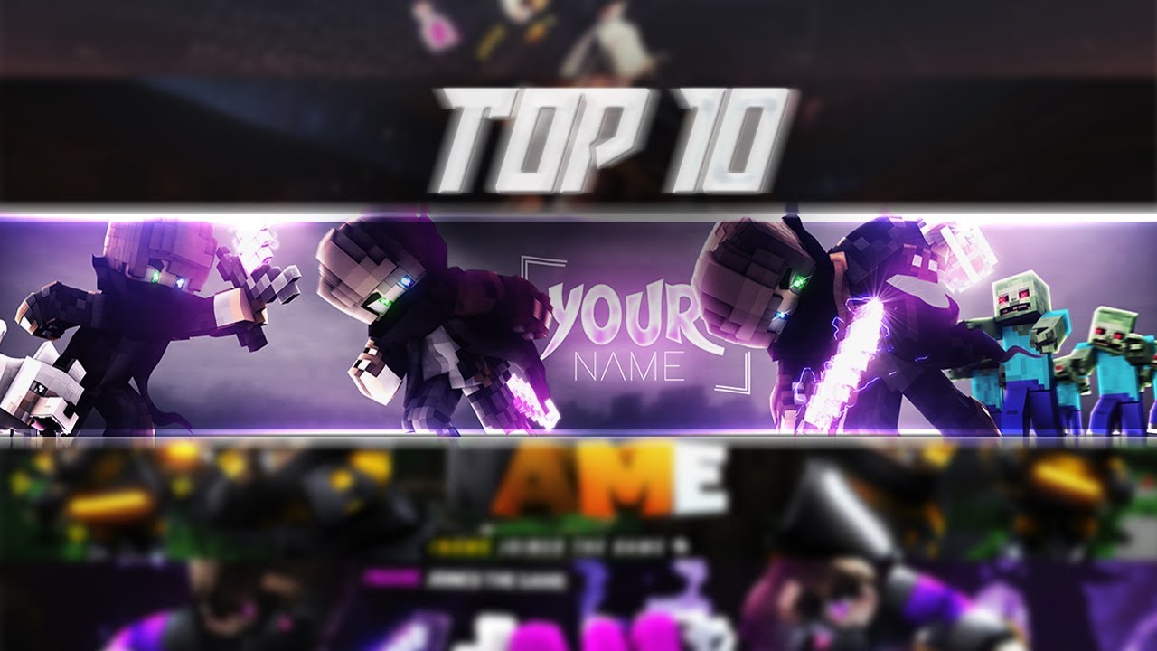 Top 10 Best Minecraft Banner Template Free Download Youtube