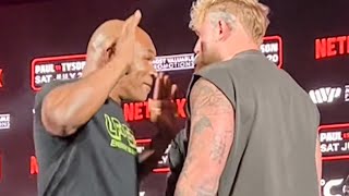 Mike Tyson FED UP & TURNS BACK on Jake Paul; WALKS OFF on FACE OFF