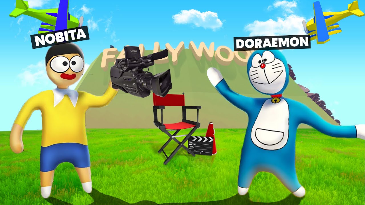 DORAEMON And NOBITA Become Heroes In The Film City!