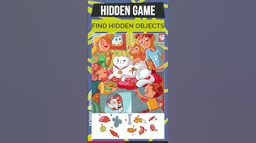 Can You Spot All 10 Hidden Objects? | Fun Brain Teaser Game #Shorts