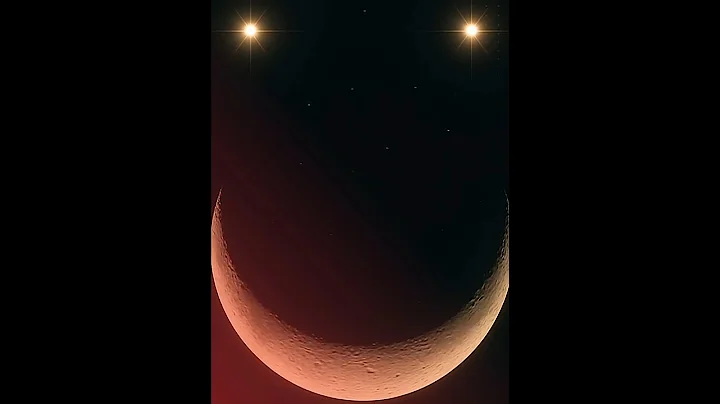 A Cosmic Smile is Coming...On April 25 2025 #moon #astrophotography #venus #saturn #space #planet