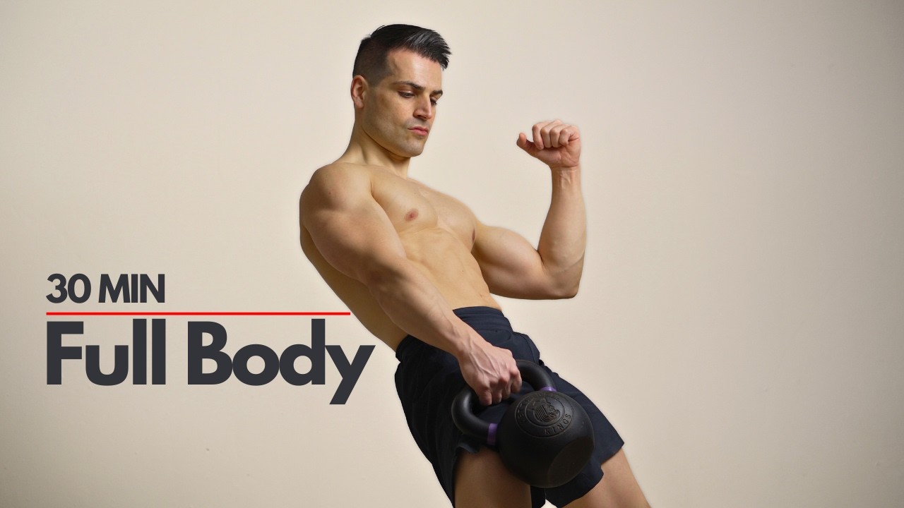 30-минутная тренировка с гирей на всё тело | Укрепляйте силу и быстро сжигайте жир