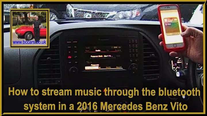 How to stream music through the bluetooth system in a 2016 Mercedes Benz Vito