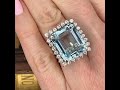 Vintage Aquamarine Cocktail Ring