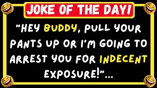 😂 JOKE OF THE DAY! - An Officer Sees A Man... | Funny Jokes