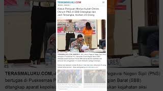 Kasus Penipuan Modus Kuliah Online, Oknum PNS di SBB Ditangkap dan Jadi Tersangka #Penipuan