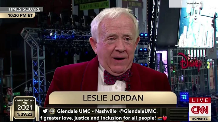 CNN New Year's Eve Leslie Jordan 'beams' in from west coast