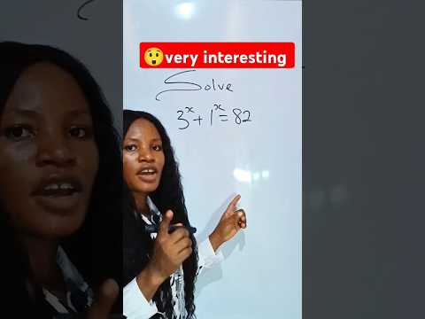 Interesting exponential equation.