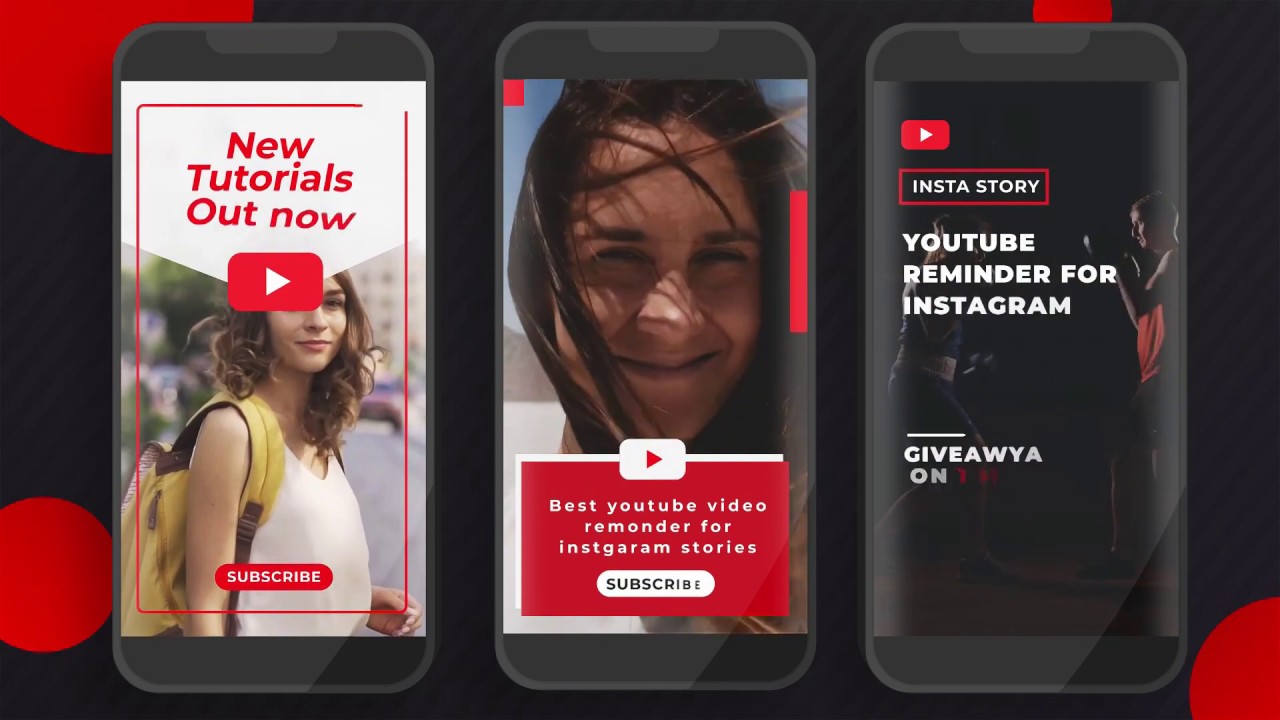 YouTube Instagram Stories: (Mogrt) Premiere Pro template
