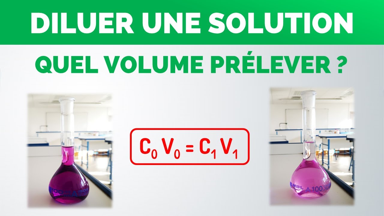 Quel volume de solution mre prlever  Cours 2nd  Physique Chimie lyce