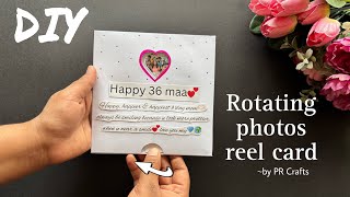 Diy Rotating Photo Reel Card Rotating Photo Card Diy Unique Card For Scrapbook Pop Up Card