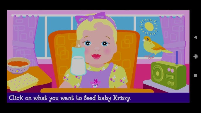 You can play good old flash Barbie game Baby Sit Baby Krissy Again! -