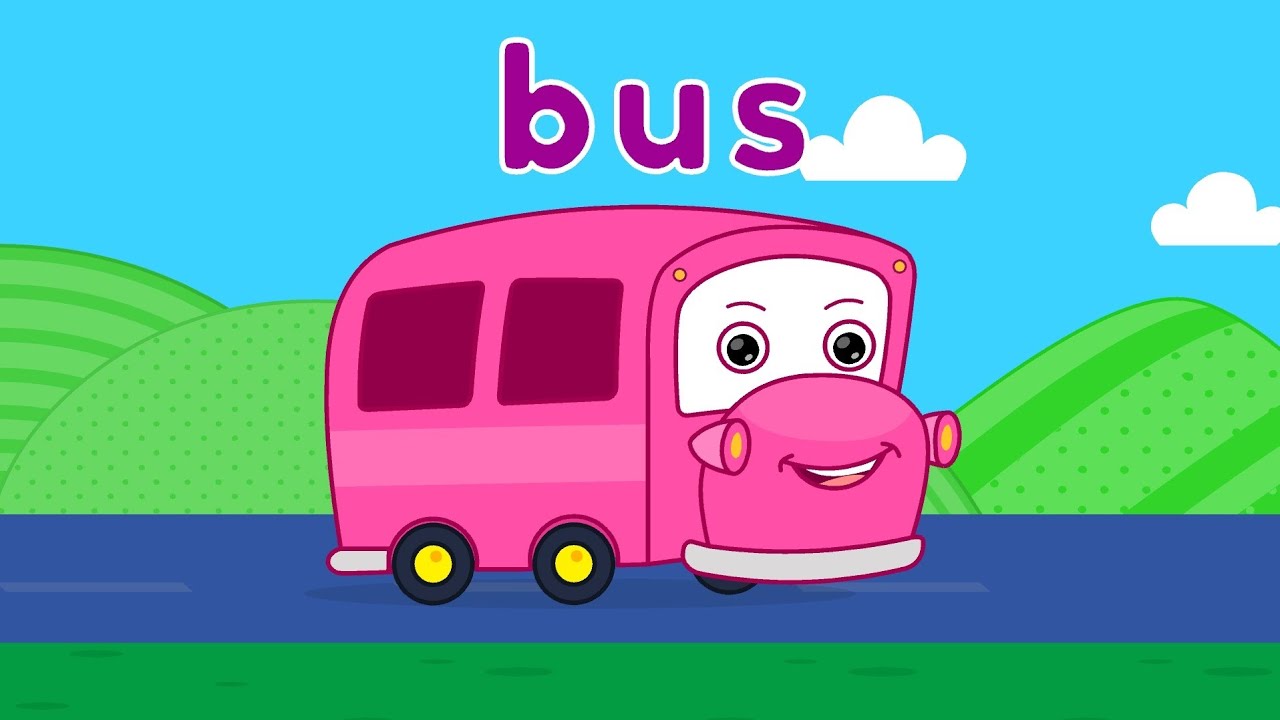 Vehicles Spelling Song for Kids with Bibo KidloLand Bus, Car, Ship