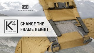 K4 Packs — How To Change Frame Height — Exo Mtn Gear