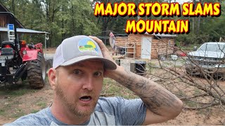 THIS WAS A BIG ONE |tiny house, homesteading, off-grid, cabin build, DIY, HOW TO sawmill tractor